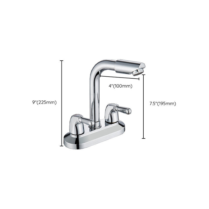 BowLift | 2-Handle Modern Vessel Sink Faucet Three-Way Bathroom Faucet