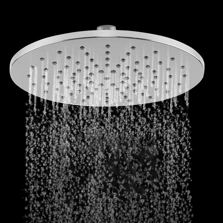 BowLift | Ceiling and wall mounted showerhead combination round chrome spray head