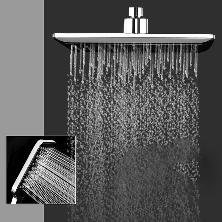 BowLift | Chrome Square Shower Head Combination Wall Mounted and Ceiling Mounted Hand Shower