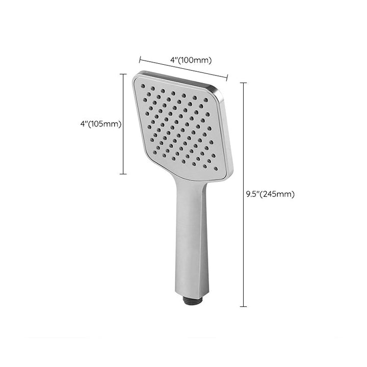 BowLift | Chrome Square Shower Head Combination Wall Mounted and Ceiling Mounted Hand Shower
