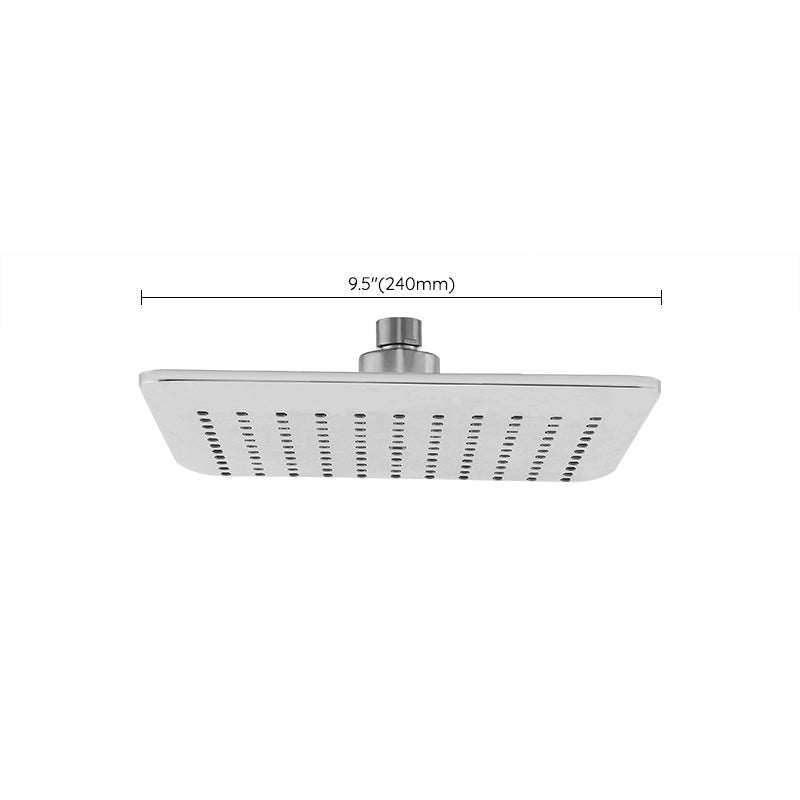 BowLift | Chrome Square Shower Head Combination Wall Mounted and Ceiling Mounted Handheld Shower
