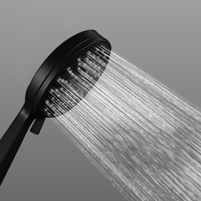 BowLift | Contemporary Black Round Showerhead Combo Rain Shower Hand Shower