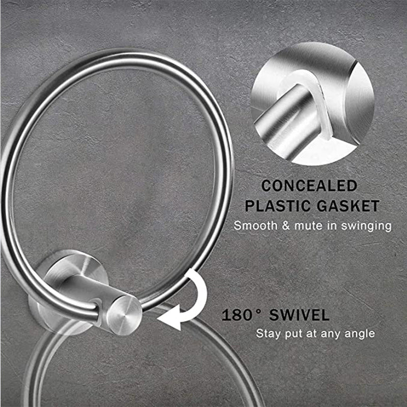 BowLift | Traditional 2-piece bathroom hardware set towel ring/paper holder