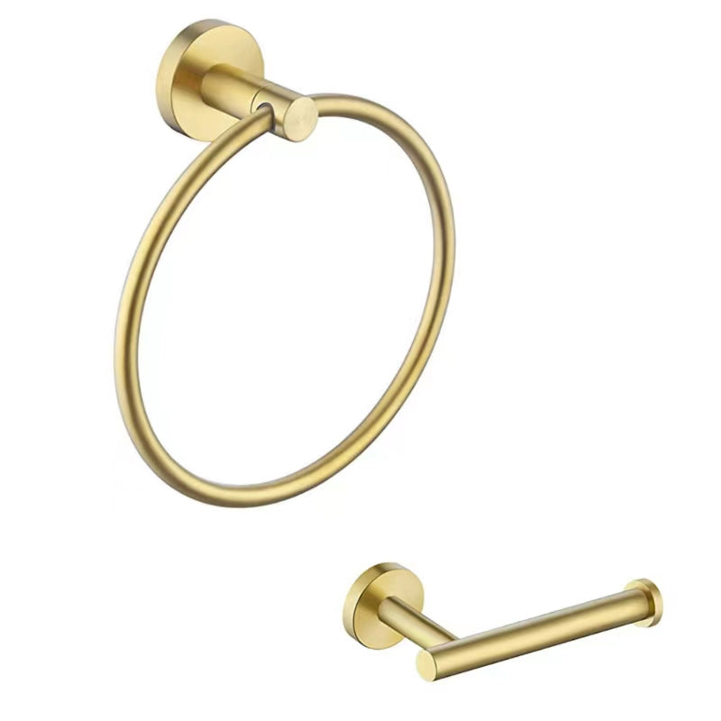 BowLift | Traditional 2-piece bathroom hardware set towel ring/paper holder