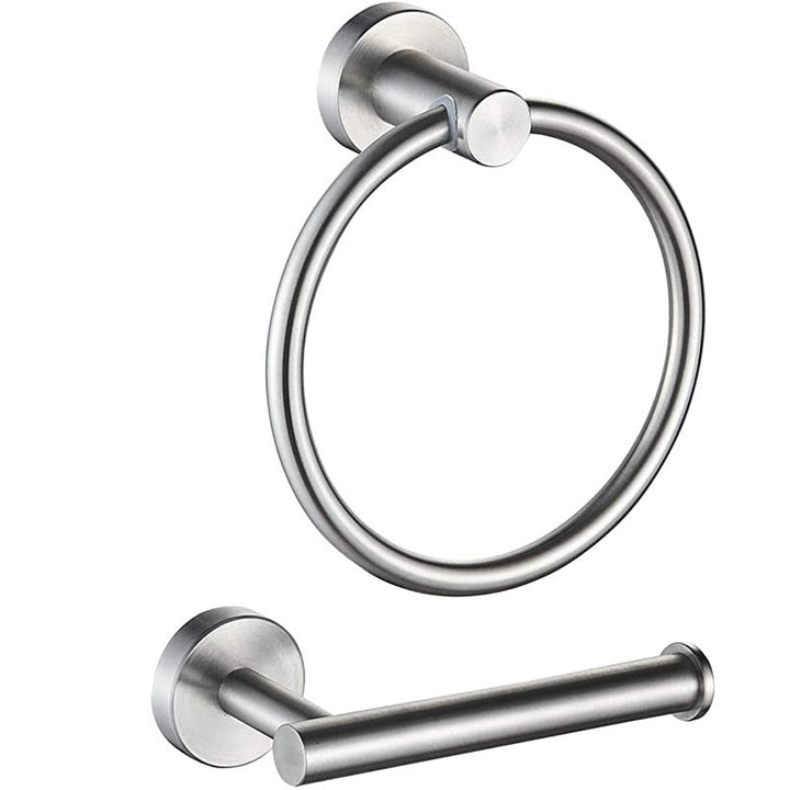 BowLift | Traditional 2-piece bathroom hardware set towel ring/paper holder