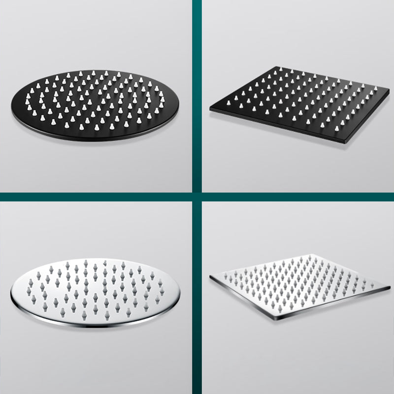 BowLift | Black round fixed shower head Modern design wall-mounted shower head