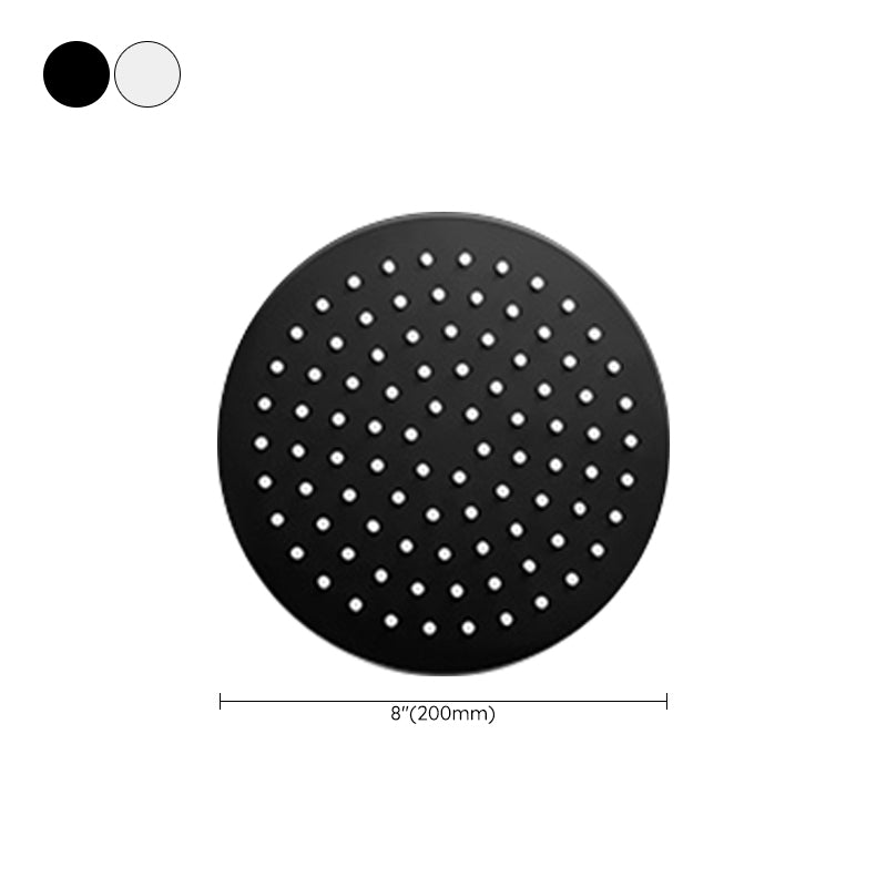 BowLift | Black round fixed shower head Modern design wall-mounted shower head