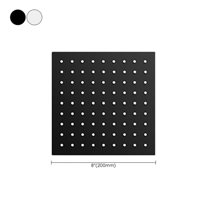 BowLift | Black round fixed shower head Modern design wall-mounted shower head