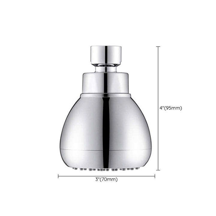 BowLift | Silver Round Shower Head Standard Spray Pattern Wall Mounted Shower Head