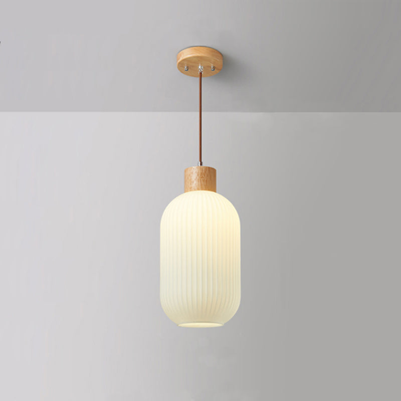 BowLift | VintageLight - Stylish wood and glass pendant lamp