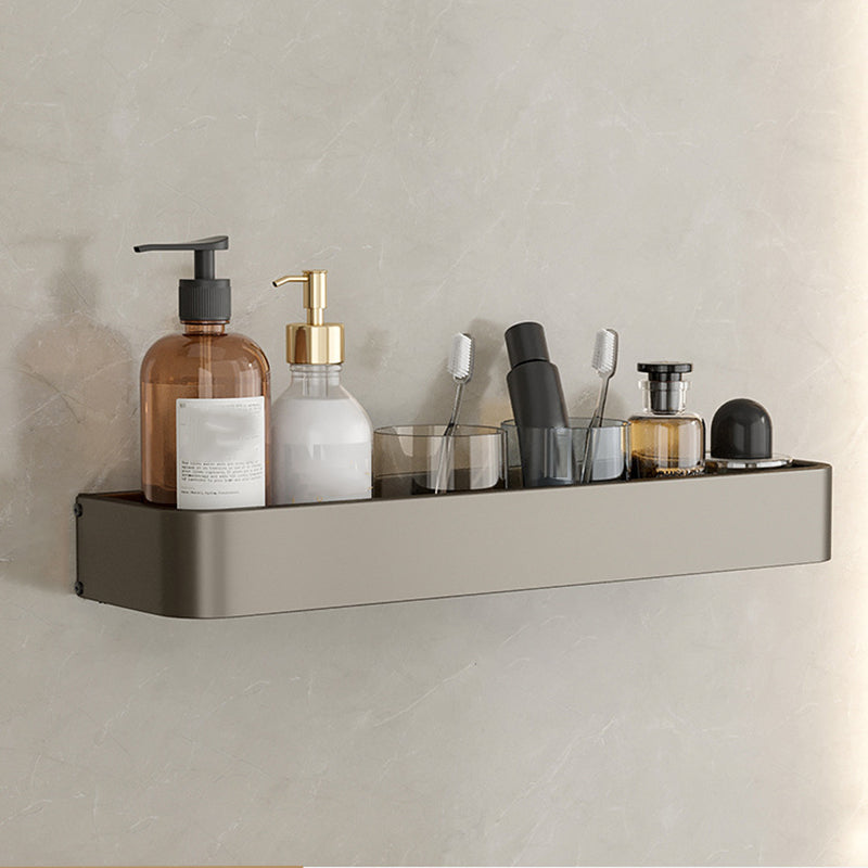 BowLift | Contemporary Aluminum Bathroom Accessory Set Gray Bath Shelf