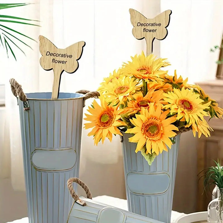 BowLift | Plant labels made of wood for garden and balcony – Rewritable labels for herbs and plants