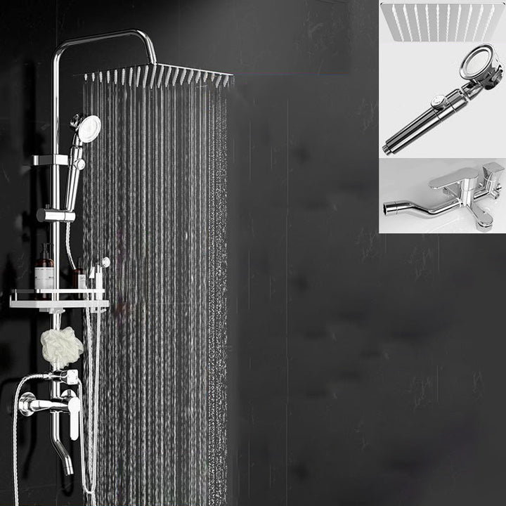 BowLift | Wall-mounted rectangular shower system Stain-resistant copper Modern shower system