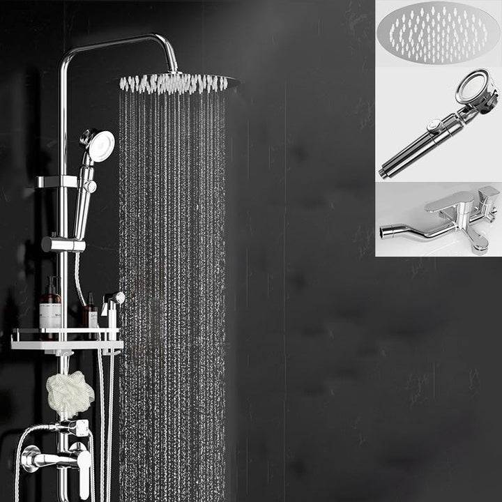 BowLift | Wall-mounted rectangular shower system Stain-resistant copper Modern shower system