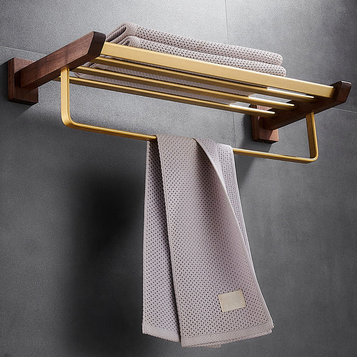 BowLift | Traditional Bathroom Accessories Set Bathroom Shelf Paper Holder Gold Bathroom Set