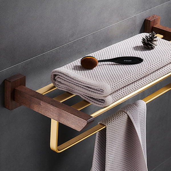 BowLift | Traditional Bathroom Accessories Set Bathroom Shelf Paper Holder Gold Bathroom Set