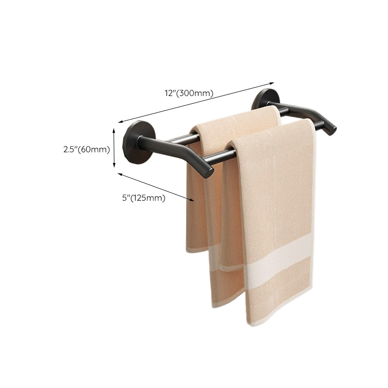 BowLift | Aluminum Bathroom Hardware Set Black Bathroom Accessories Kit Towel Holder