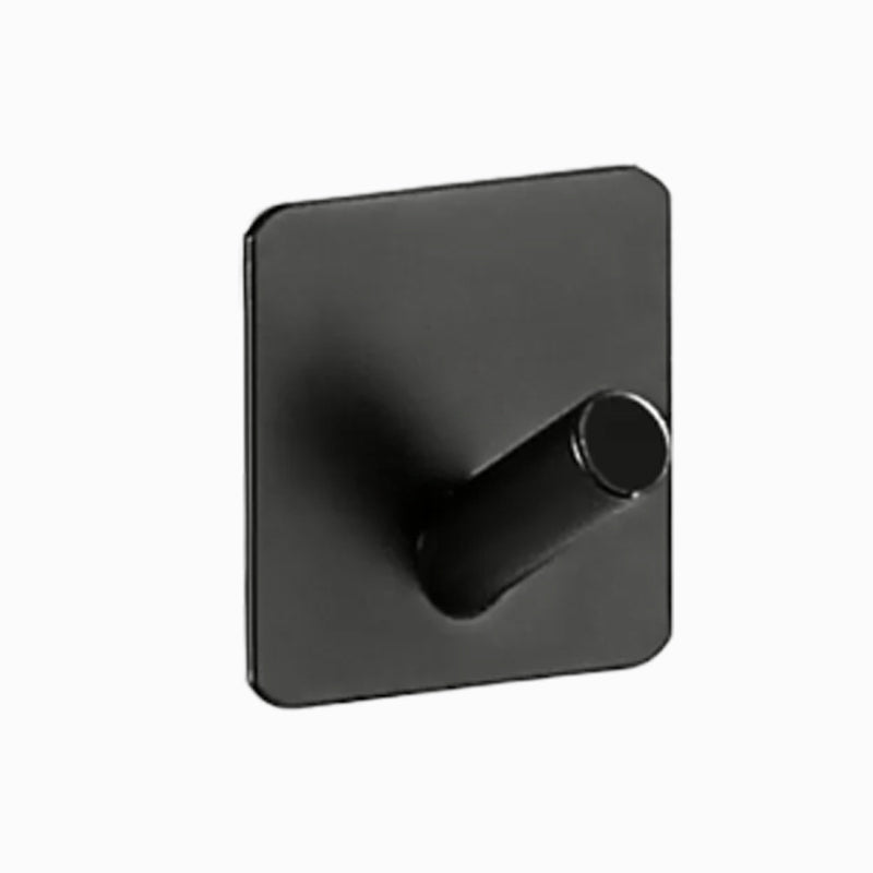 BowLift | Modern Bathroom Hardware Set in Stainless Steel Brushed Chrome Towel Bar/Ring & Bathrobe Hook