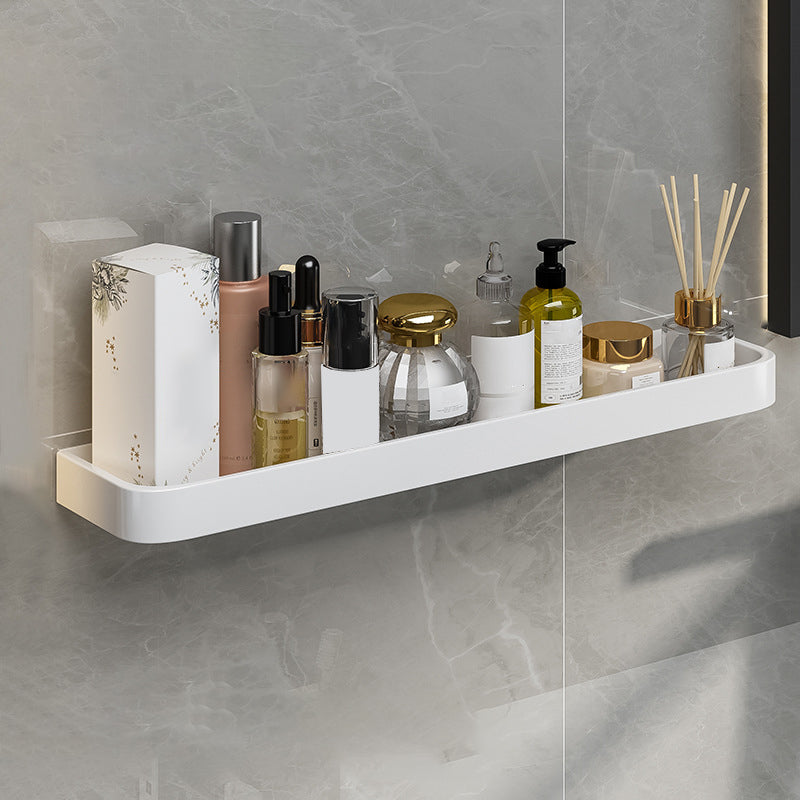 BowLift | Contemporary Bathroom Accessory Set Metal Bath Shelf in White