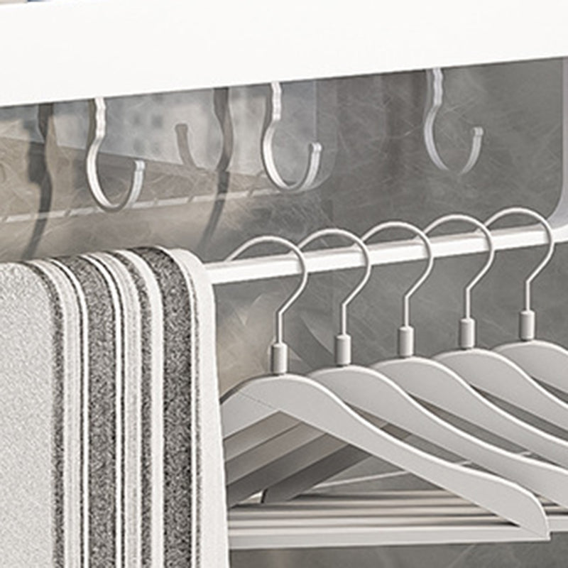 BowLift | Contemporary Bathroom Accessory Set Metal Bath Shelf in White