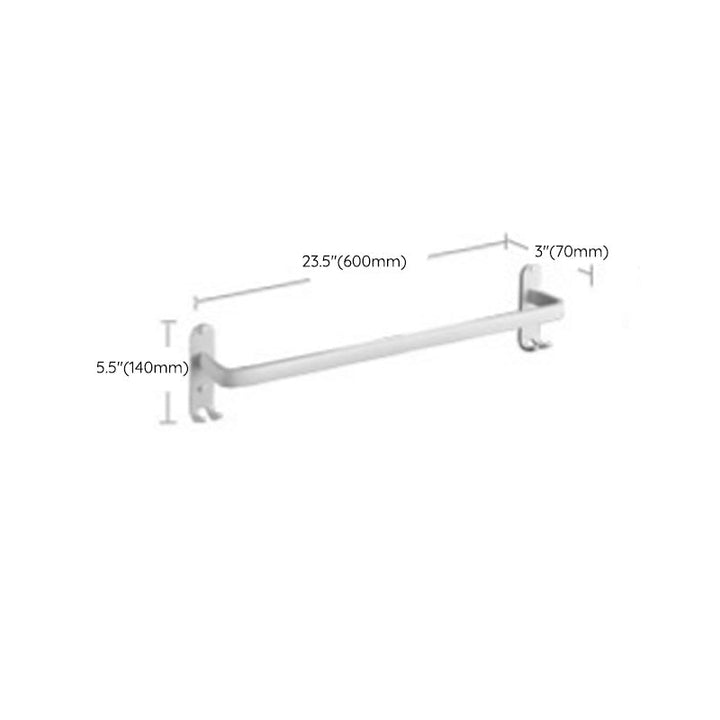 BowLift | Aluminium Bathroom Accessories Set Modern White Bathroom Accessories Set