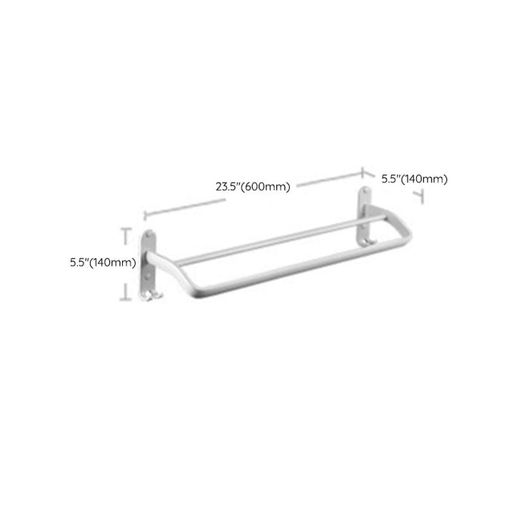 BowLift | Aluminium Bathroom Accessories Set Modern White Bathroom Accessories Set
