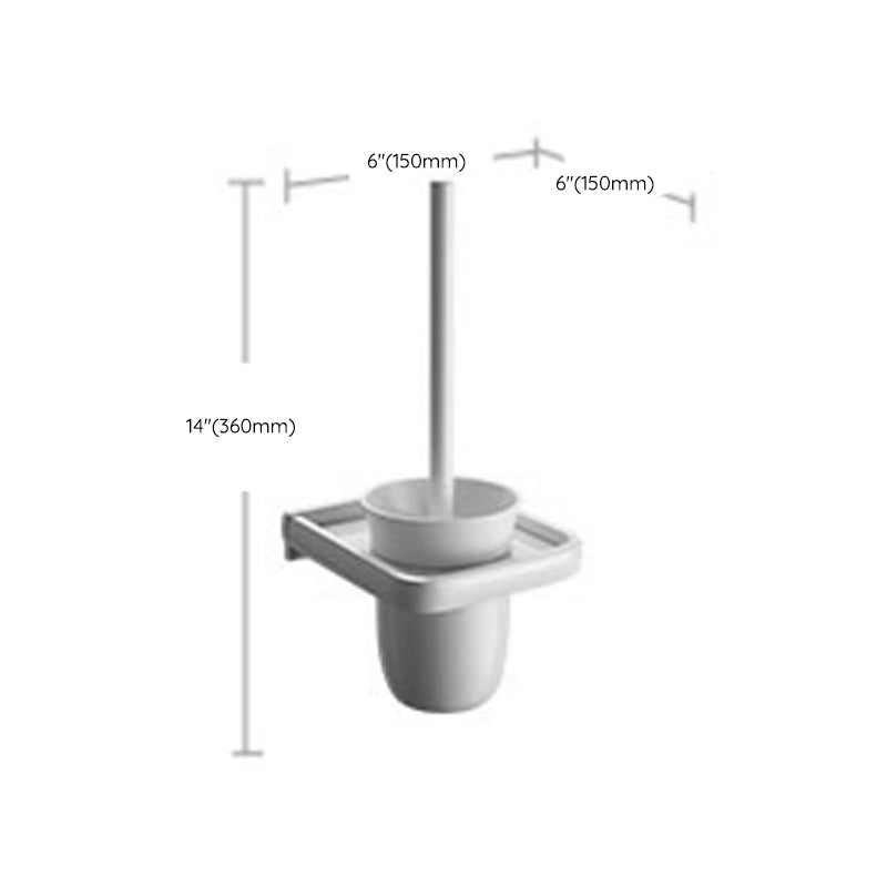 BowLift | Aluminium Bathroom Accessories Set Modern White Bathroom Accessories Set