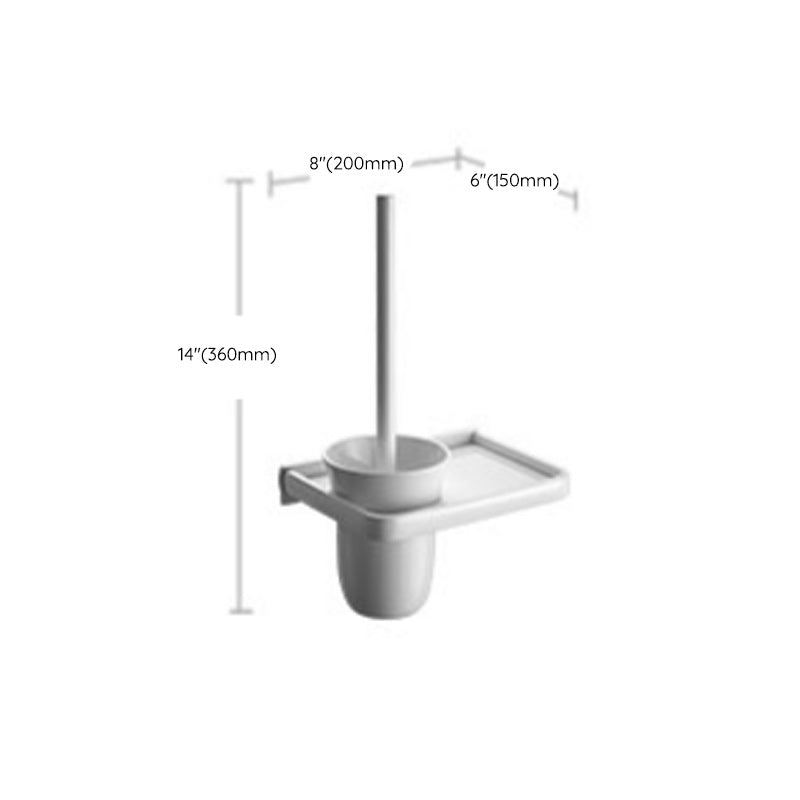 BowLift | Aluminium Bathroom Accessories Set Modern White Bathroom Accessories Set