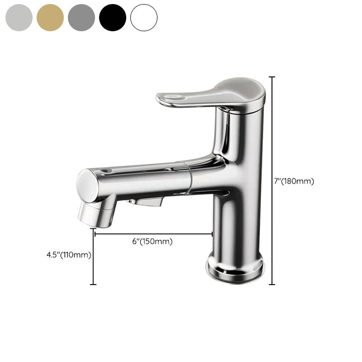 BowLift | Modern Sink Faucet Solid Color Copper Sink Faucet for Bathroom