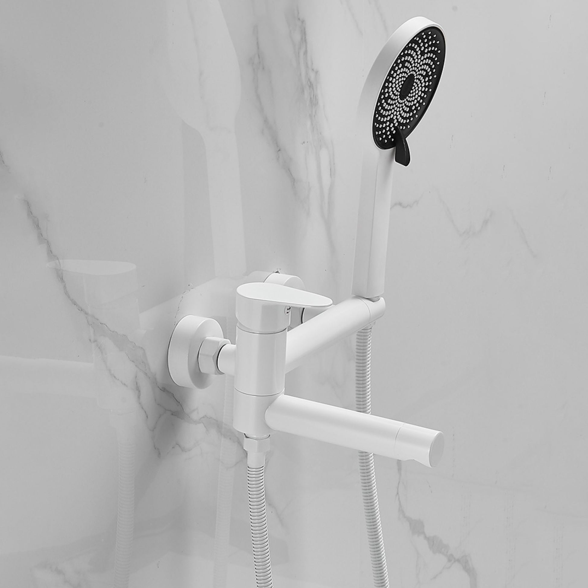BowLift | Contemporary Wall Mounted Bathtub Filler Single Handle Metal Faucet