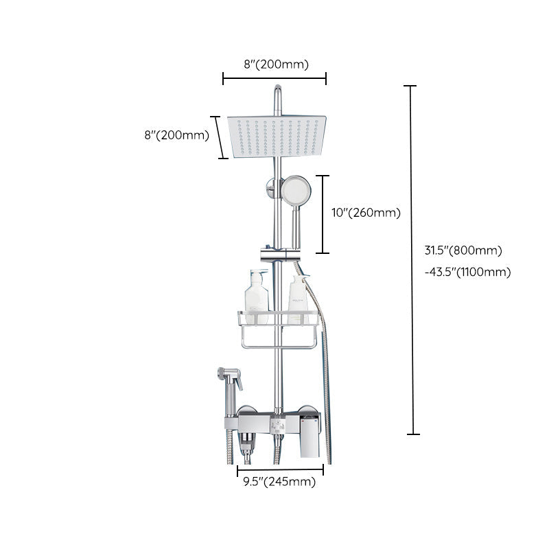 BowLift | Modern Shower System Handle Lever Wall Mounted Spot Resist Copper Shower System