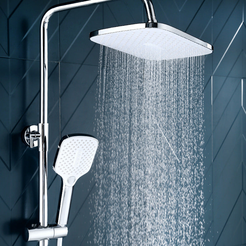 BowLift | Modern Bathroom Standard Showerhead Rainfall Square Ceiling Mounted Showerhead