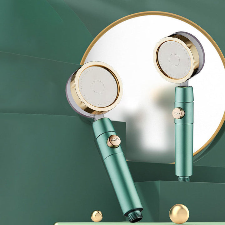 BowLift | Modern Shower Head for the Bathroom 2-Jet Massage Rain Shower Round Wall-Mounted Shower Head