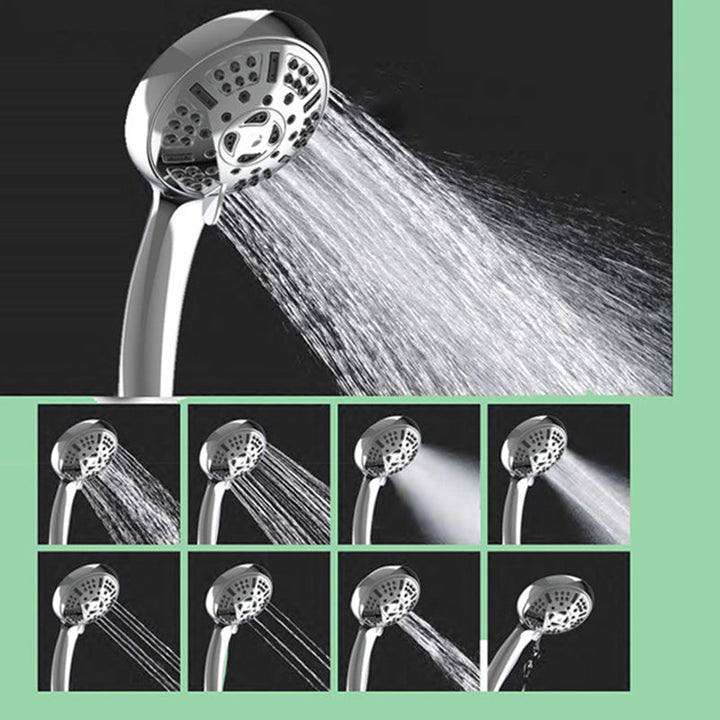 BowLift | Modern Shower Head for Bathroom 9-Jet Round Wall-Mounted Shower Head