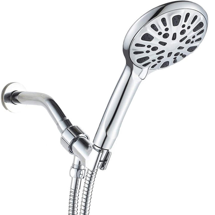 BowLift | Modern Shower Head for Bathroom 9-Jet Round Wall-Mounted Shower Head