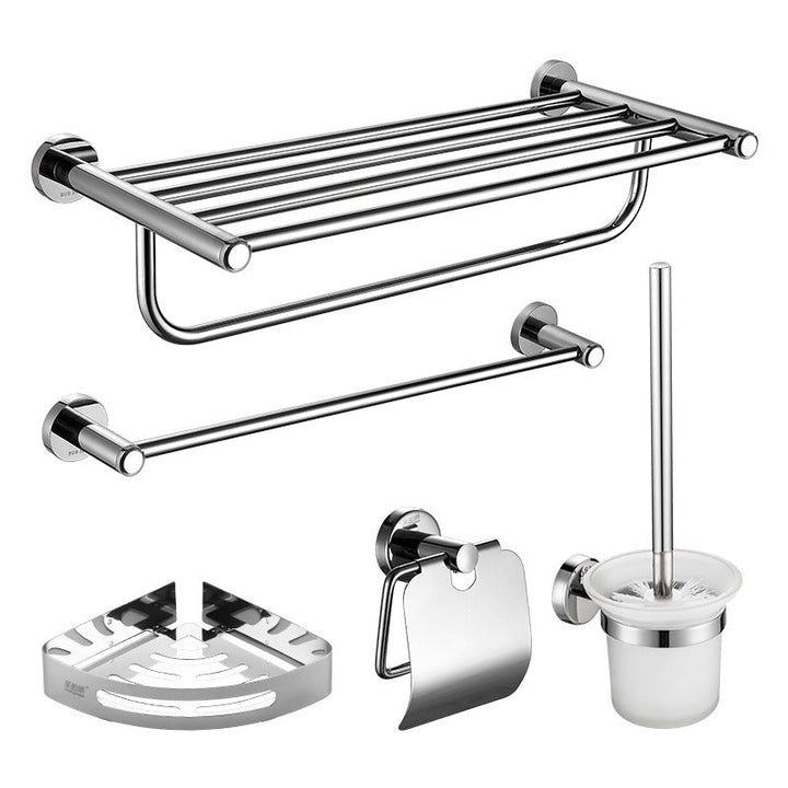 BowLift | Modern Bathroom Accessories Bathroom Shelf Towel Bar Stainless Steel Bathroom Accessory Set