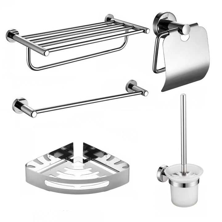 BowLift | Modern Bathroom Accessories Bathroom Shelf Towel Bar Stainless Steel Bathroom Accessory Set
