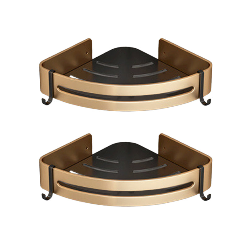 BowLift | Modernism Bathroom Accessories Hardware Set Black & Gold Bathroom Shelf/Towel Bar