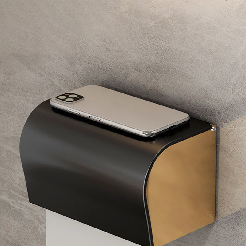 BowLift | Modernism Bathroom Accessories Hardware Set Black & Gold Bathroom Shelf/Towel Bar