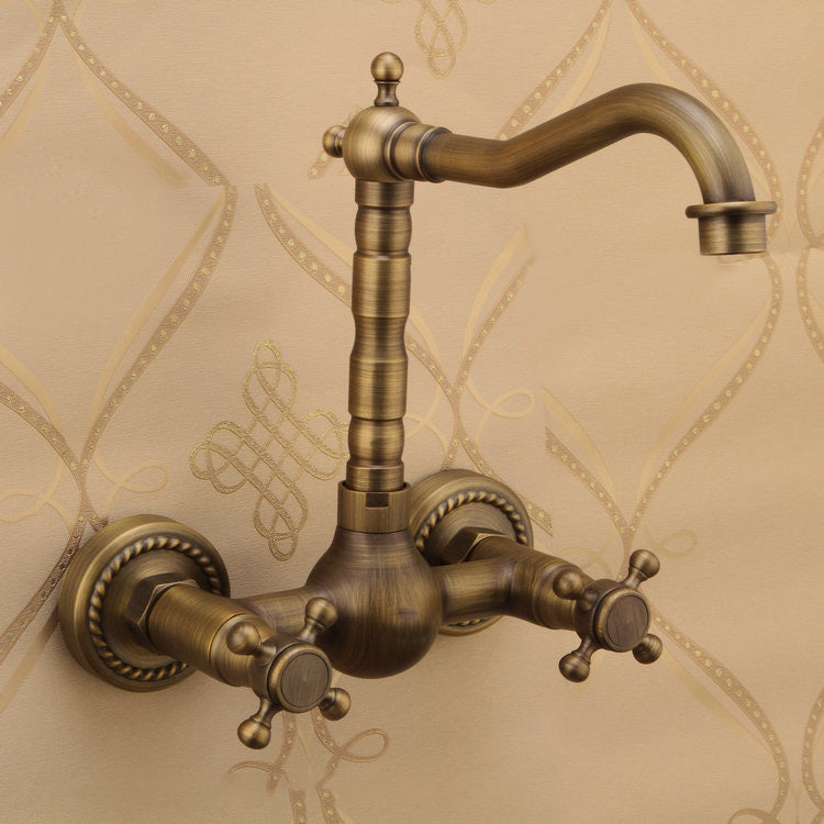 BowLift | Traditional Wall-Mounted Copper Clawfoot Bathtub Faucet Trim Low Arc Clawfoot Bathtub Faucet