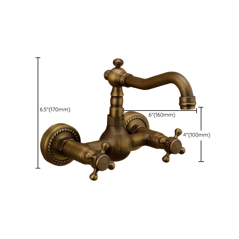 BowLift | Traditional Wall-Mounted Copper Clawfoot Bathtub Faucet Trim Low Arc Clawfoot Bathtub Faucet