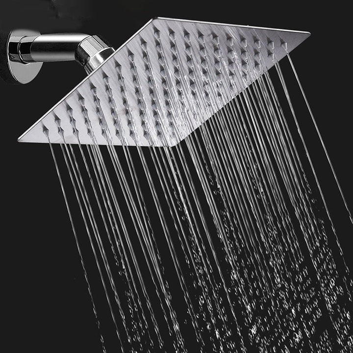 BowLift | Contemporary Shower Combo Fixed Shower Head Stainless Steel Wall Mounted Square Shower Head