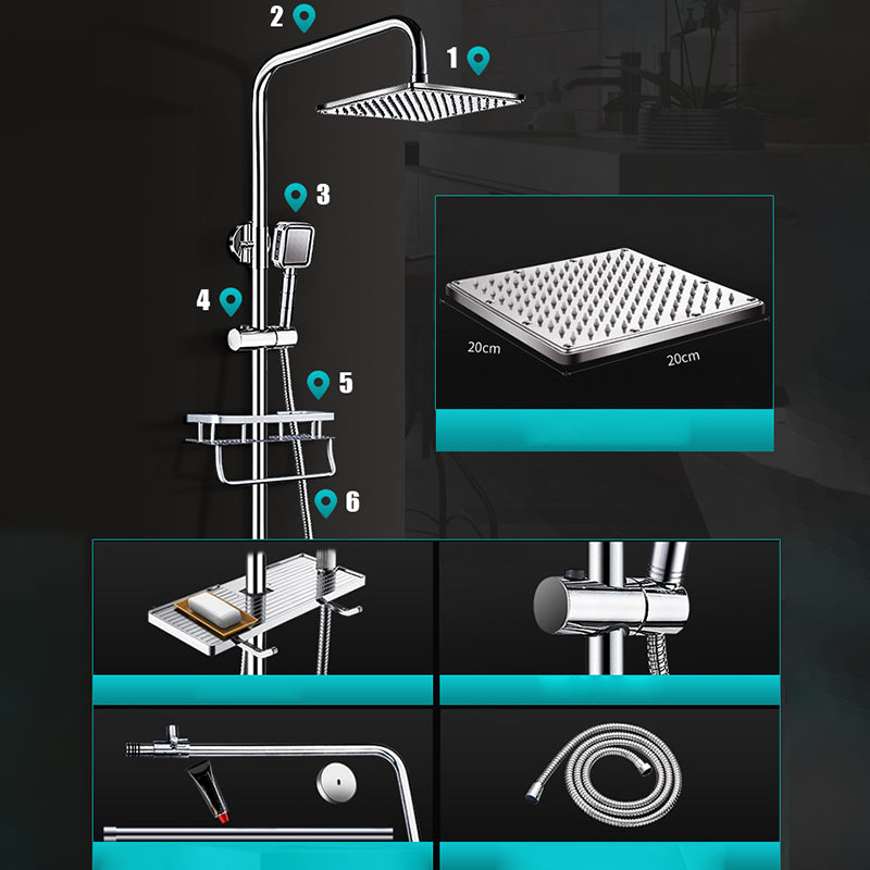 BowLift | Contemporary Shower Head Combination Polished Stainless Steel Ceiling Mounted Shower Head