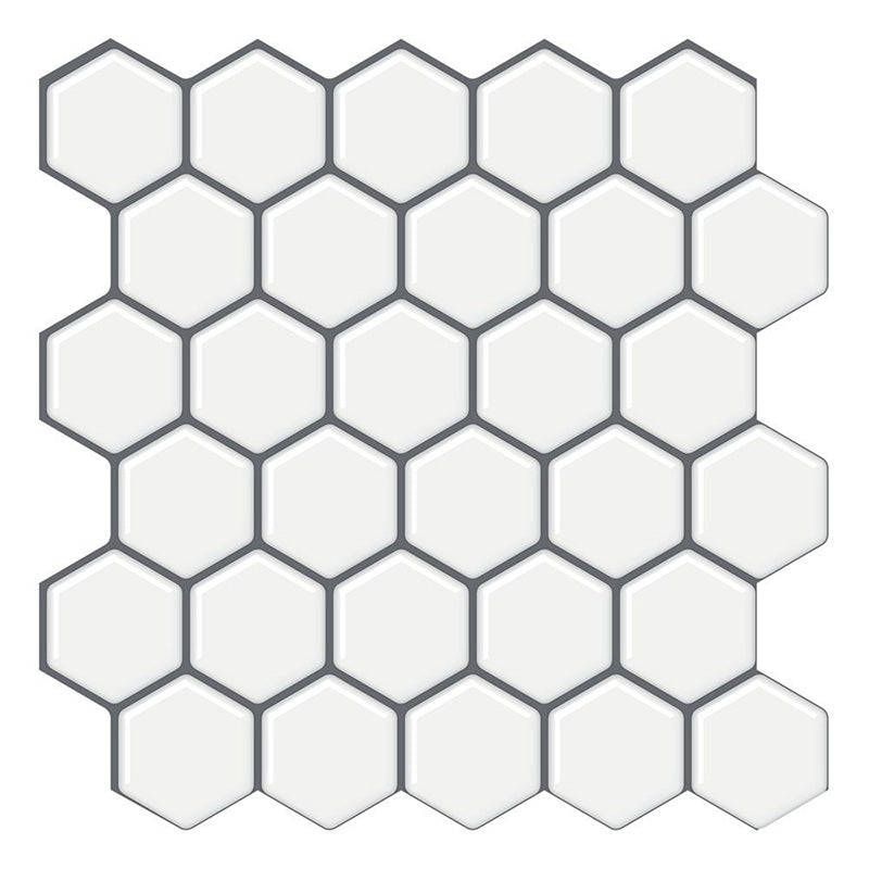 BowLift | Peel and Stick Wall Tile Waterproof Hexagonal PVC Peel and Stick Wall Tile