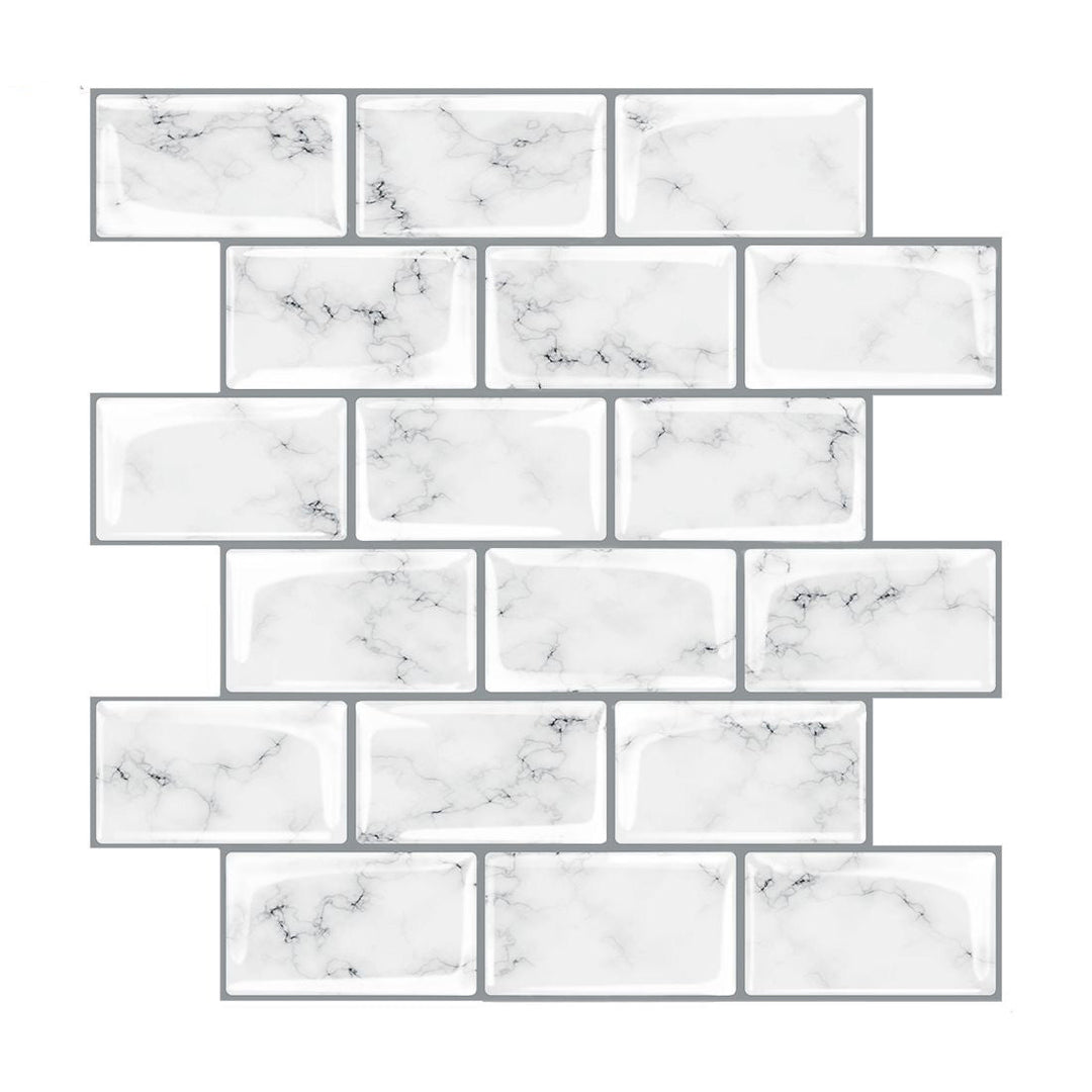 BowLift | Peel and Stick Tiles Rectangular Stain Resistant PVC Subway Peel and Stick Tiles for the Kitchen