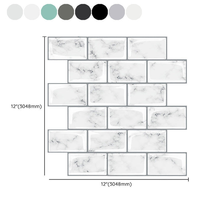BowLift | Peel and Stick Tiles Rectangular Stain Resistant PVC Subway Peel and Stick Tiles for the Kitchen