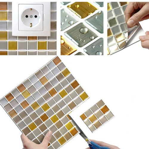 BowLift | Peel and Stick Tile Mosaic Stain-resistant square Peel and Stick tile for the kitchen
