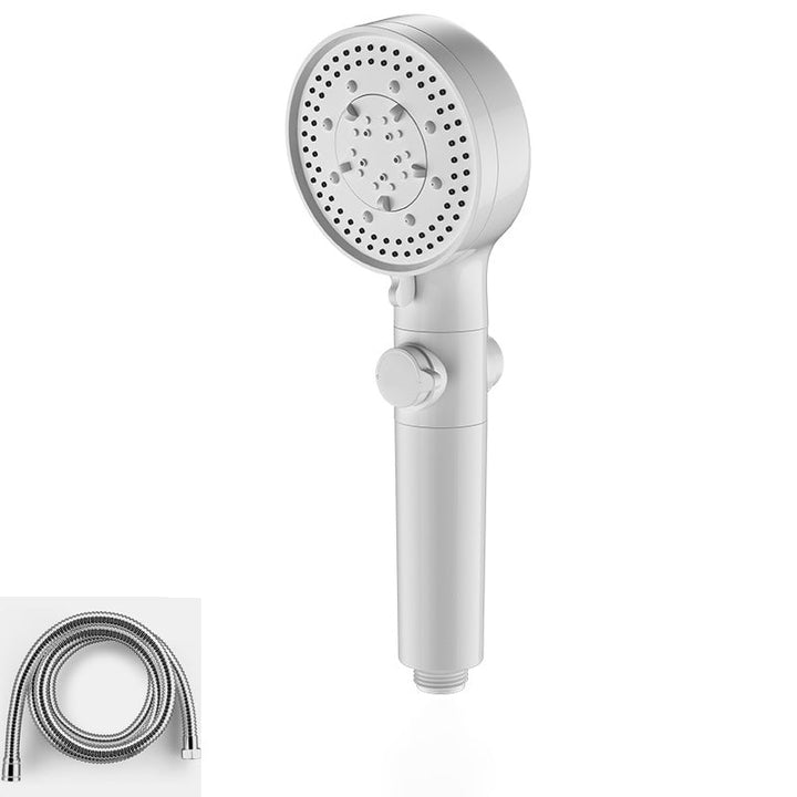 BowLift | Bathroom Shower Head 5-Stream Round Hand Shower Holder Wall Mount Shower Head