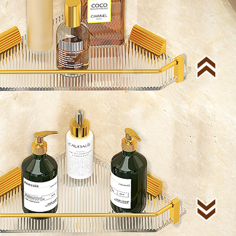 BowLift | Modern Bathroom Hardware Set Towel Rack Bathroom Shelf Gray/Gold Bathroom Hardware Set