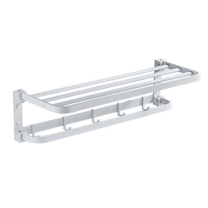 BowLift | Modern Bathroom Accessory Set Towel Bar Bathroom Shelf White Bathroom Accessory Set
